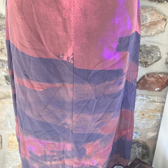 NWT Aritzia Babaton Corey Silk Midi Dress Cabernet Multi Womens 4 $178 - Picture 10 of 12